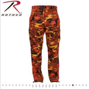 Burnt Orange Rothco Camo Pants Size Small